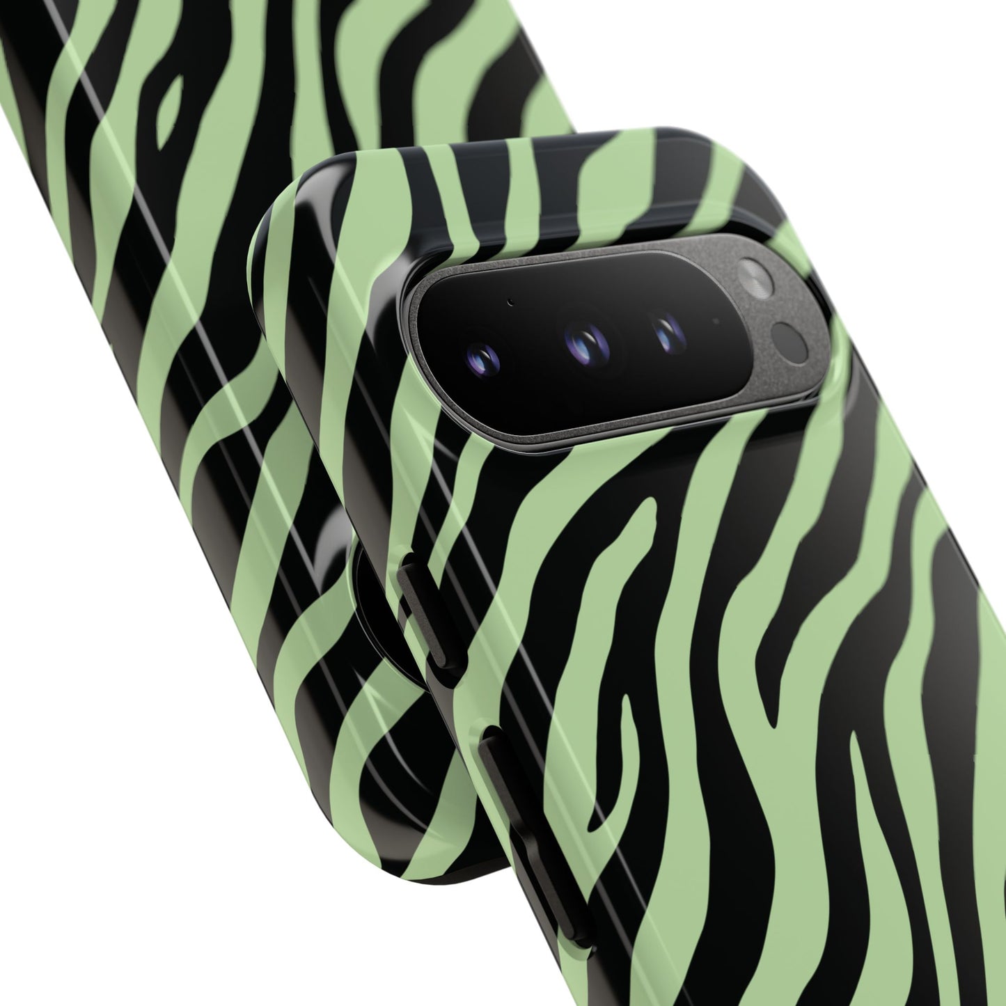 Stylish Mint Zebra Print Phone Case