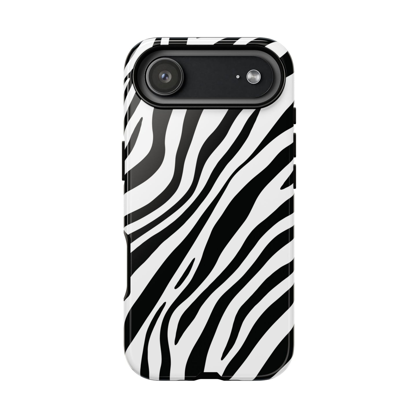 Modern Monochrome Zebra Print Phone Case