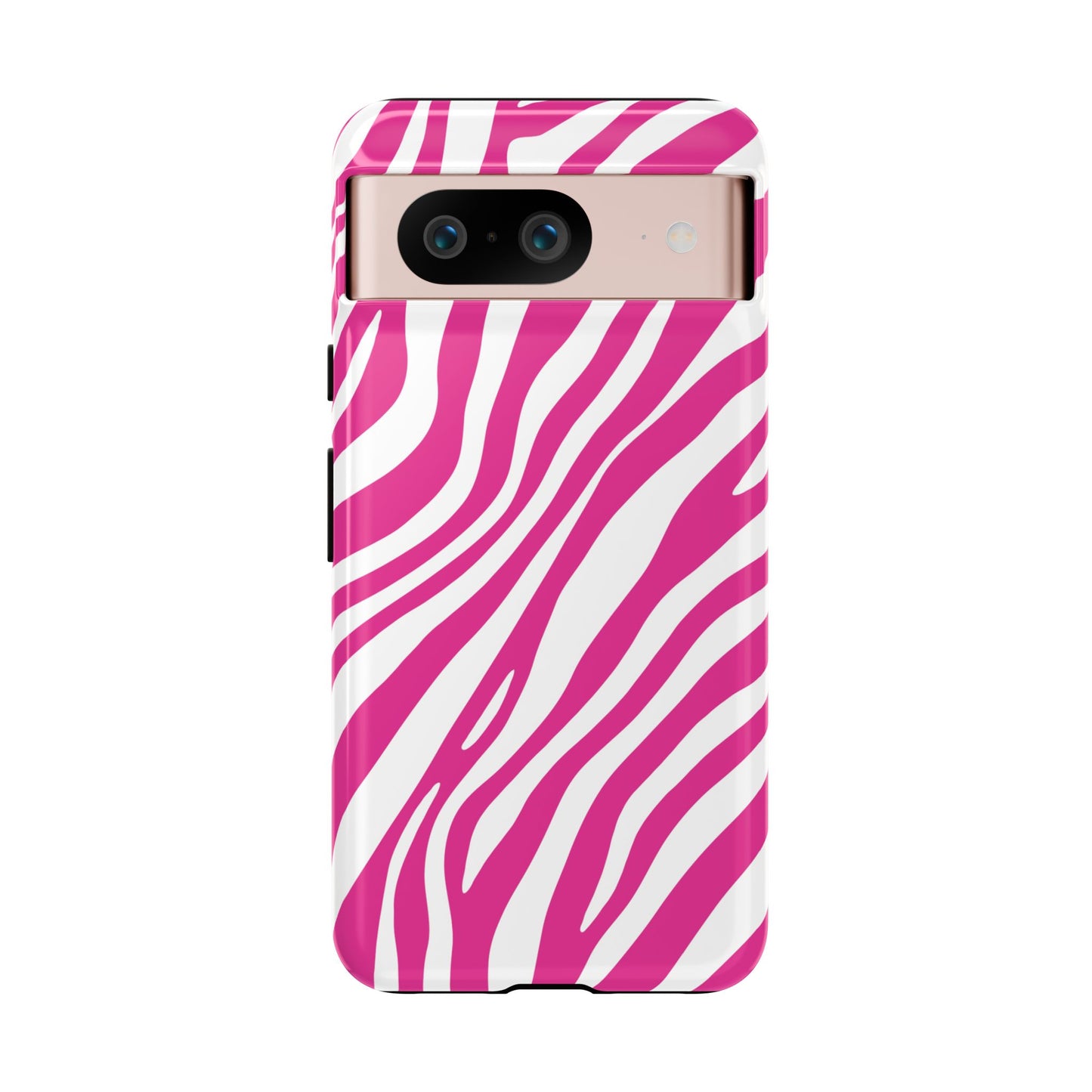 Modern Hot Pink Zebra Print Phone Case