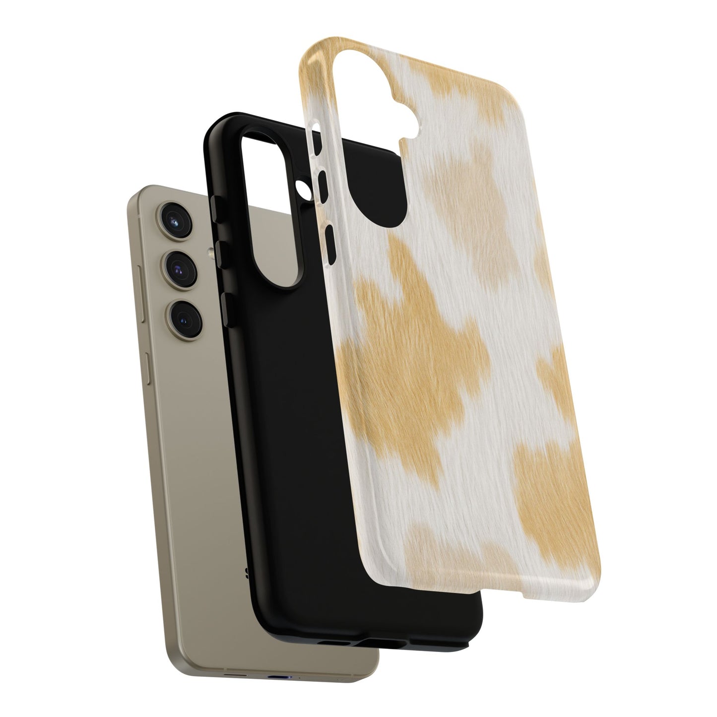Golden Honey Cow Print Phone Case