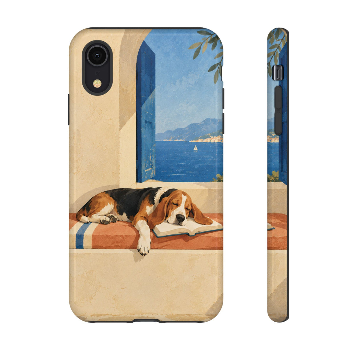 Basset Hound Unfinished Chapter Phone Case - Multicolor Phone Case - iPhone XR / Glossy