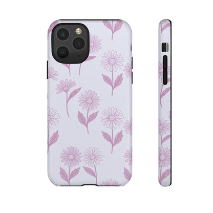 Pretty Lilac Daisy Pattern Phone Case