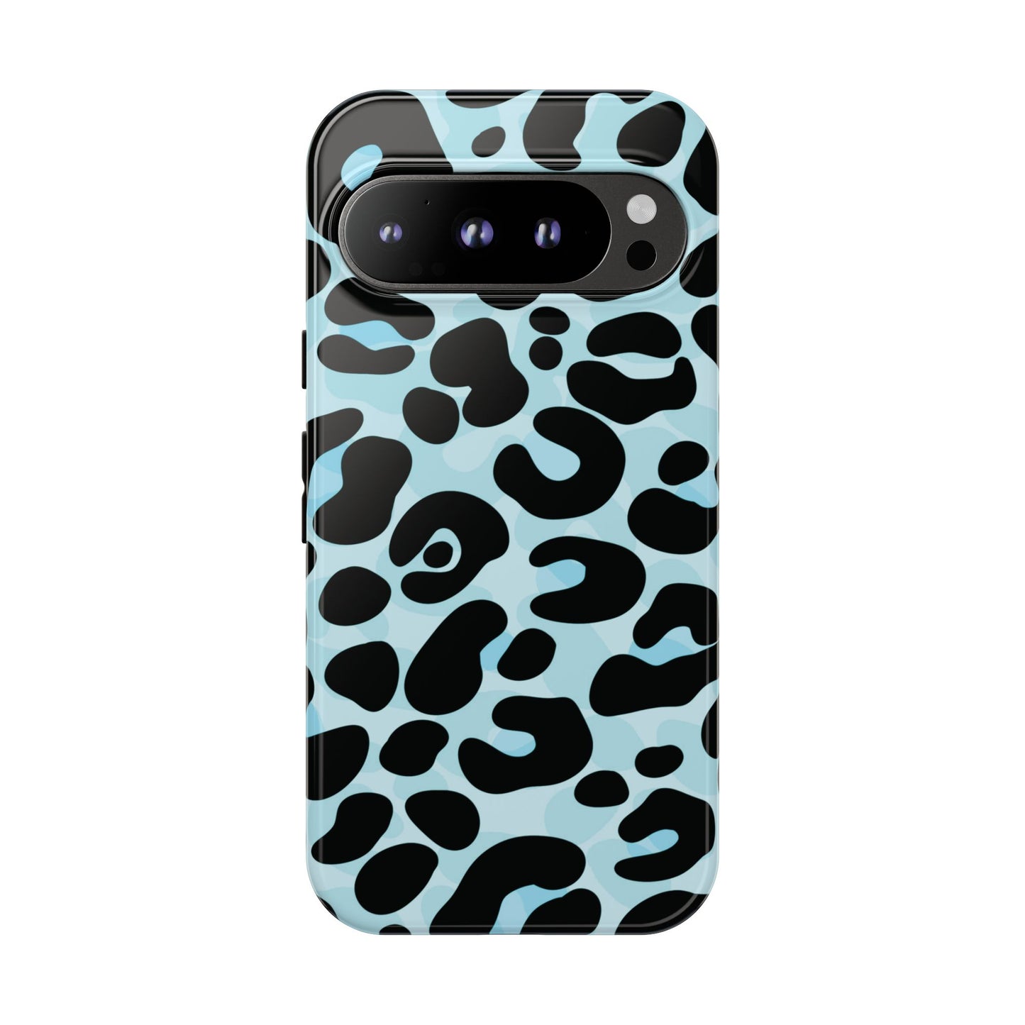 Cool Aqua Leopard Print Phone Case