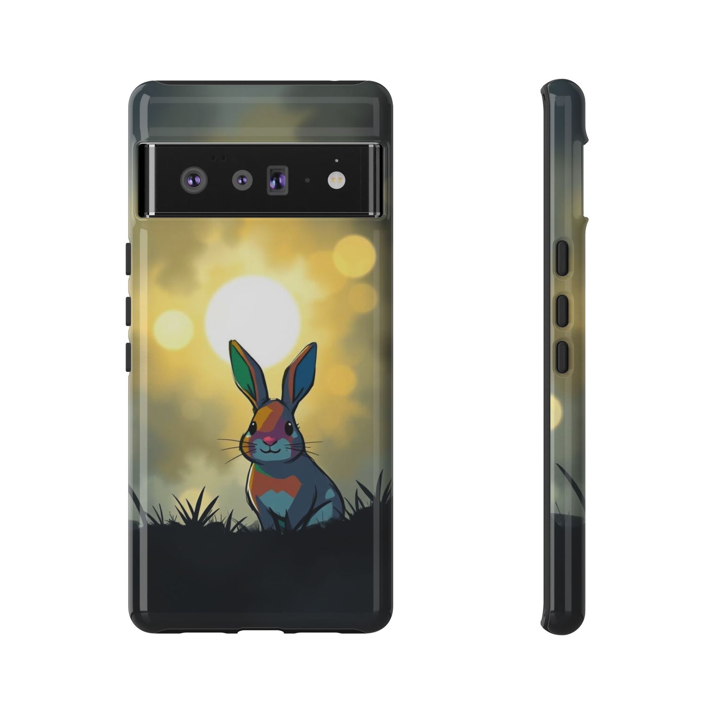 Google Pixel 6 Pro / Glossy Phone Case - Gothic Rabbit Moody Design Phone Case