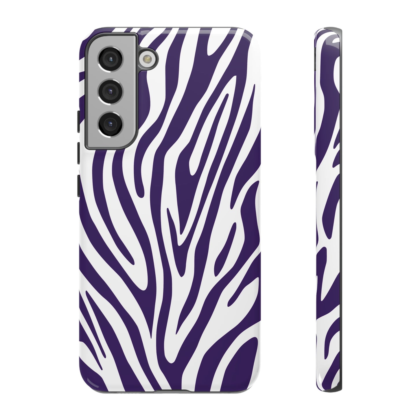 Graphic Purple Tiger Print Phone Case