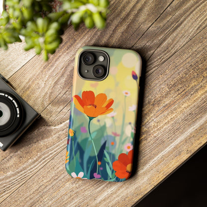 Pop Art Style Wildflower Design Phone Case - Multicolor Phone Case