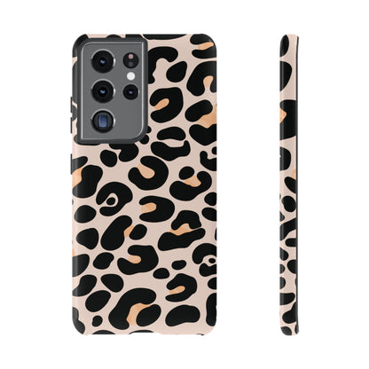 Elegant Peach Leopard Print Phone Case