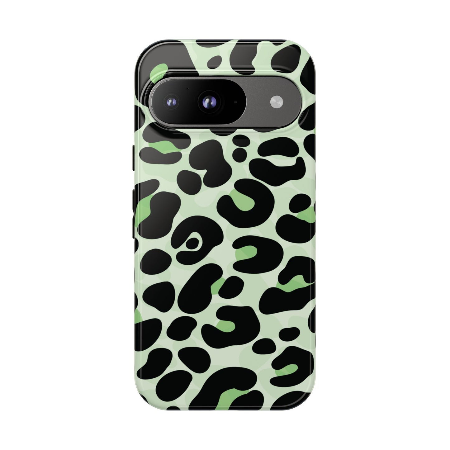 Chic Sage Leopard Print Phone Case