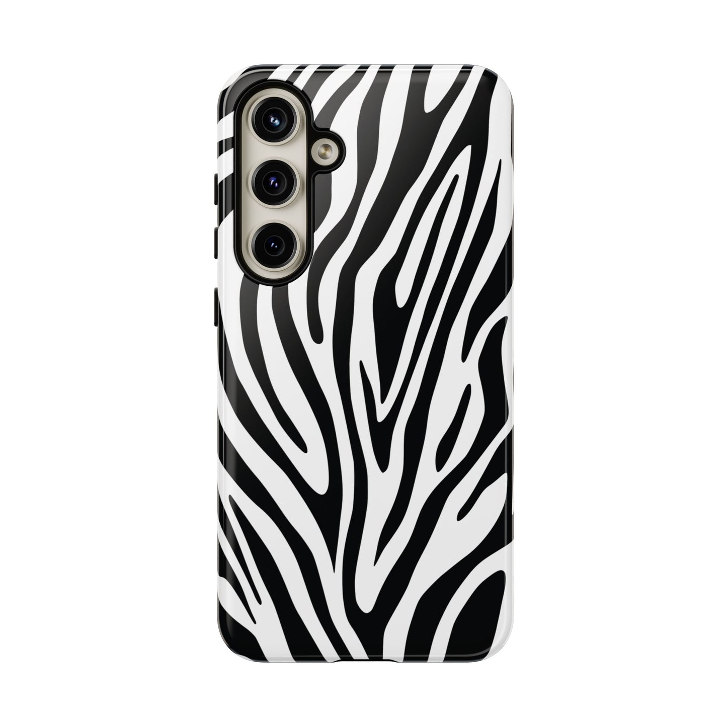 Classic Monochrome Tiger Print Phone Case