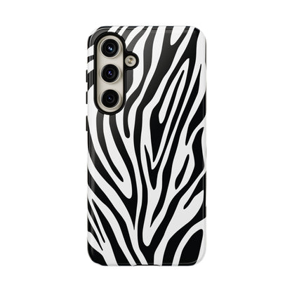 Classic Monochrome Tiger Print Phone Case