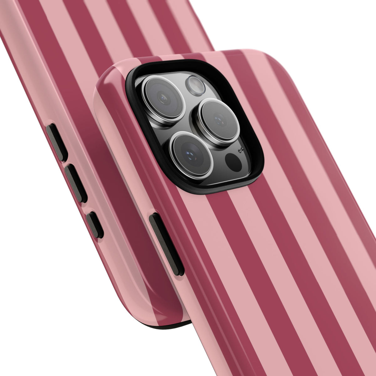Pink Stripe Pattern Phone Case - Pink Phone Case