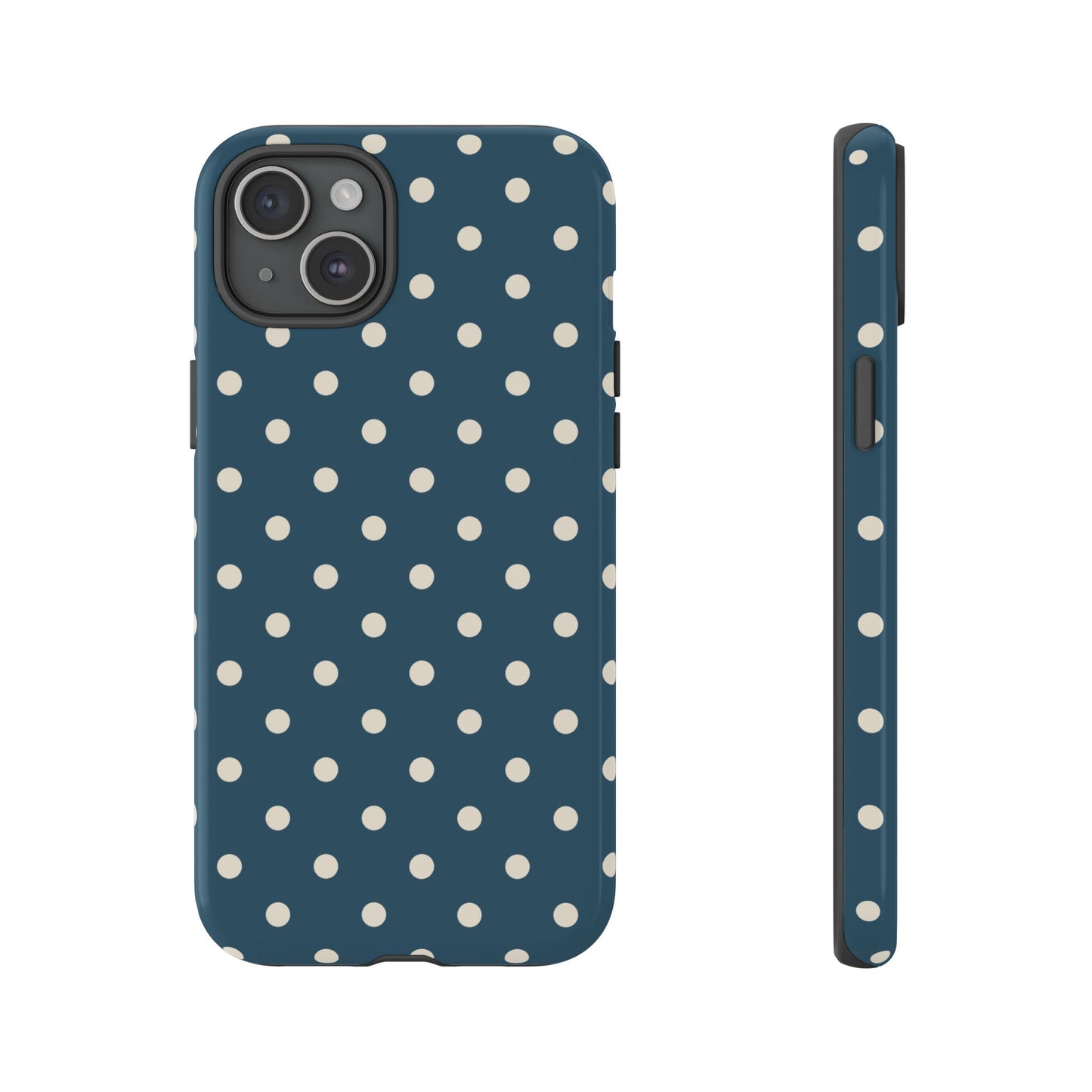 Blue & White Dot Pattern Phone Case