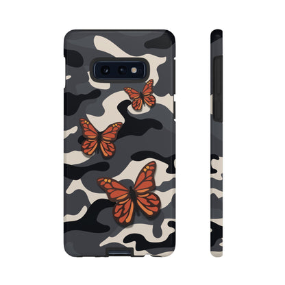 Phone Case - Black & Orange Butterfly Camo Phone Case
