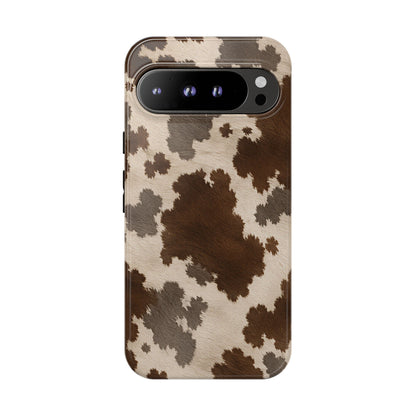 Stylish Mocha Cow Print Phone Case