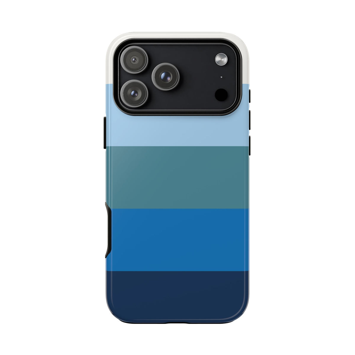 Blue and White Stripe Pattern Phone Case - Blue Phone Case - iPhone 18 Pro Max / Glossy