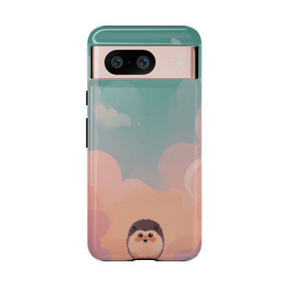 Cute Hedgehog & Cloud Design Phone Case - Multicolor Phone Case - Google Pixel 8 / Glossy