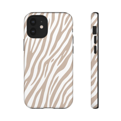 Oatmeal Tiger Print Phone Case