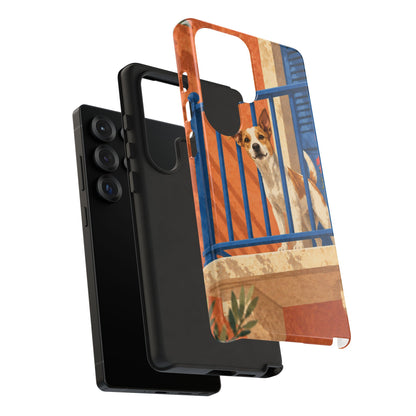 Jack Russell Terrier Balcony Busybody Phone Case - Multicolor Phone Case