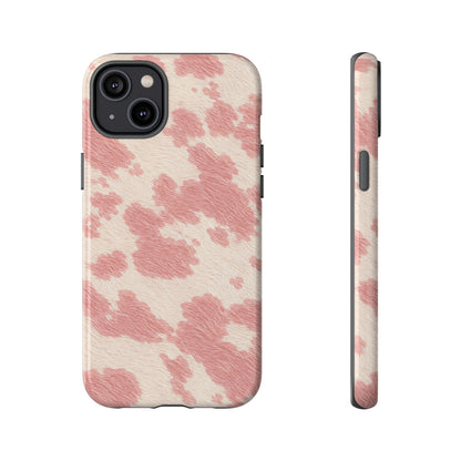 Pretty Blush Cow Print Phone Case
