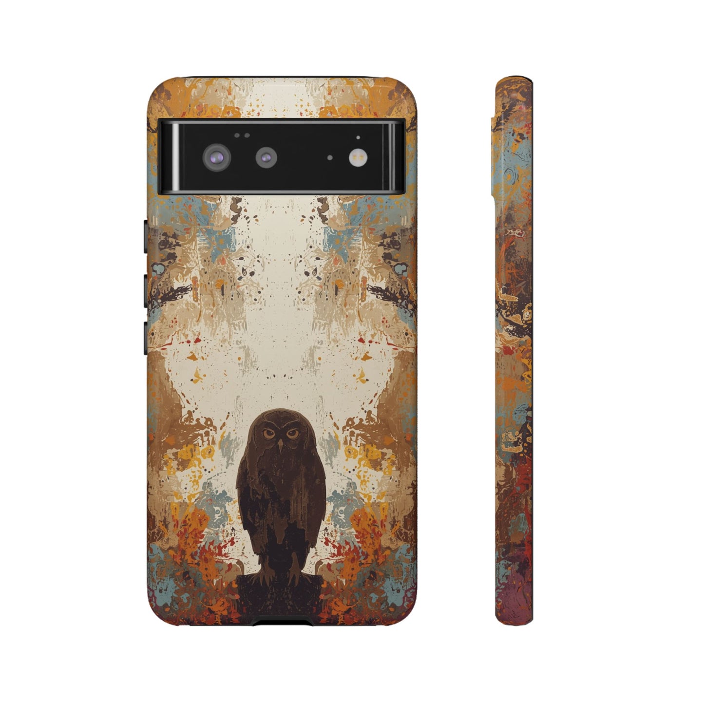 Google Pixel 6 / Glossy Phone Case - Abstract Owl Design Phone Case