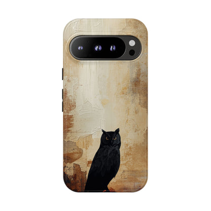 Google Pixel 9 Pro / Glossy Phone Case - Beautiful Abstract Owl Design Phone Case