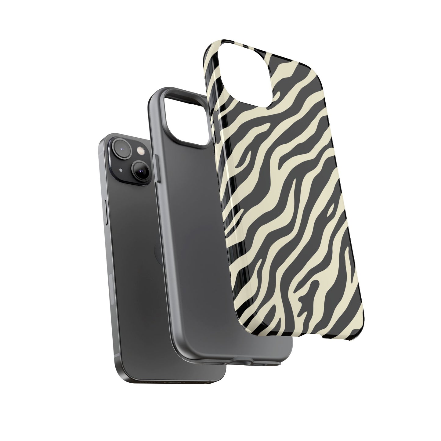 Chic Ivory Zebra Print Phone Case