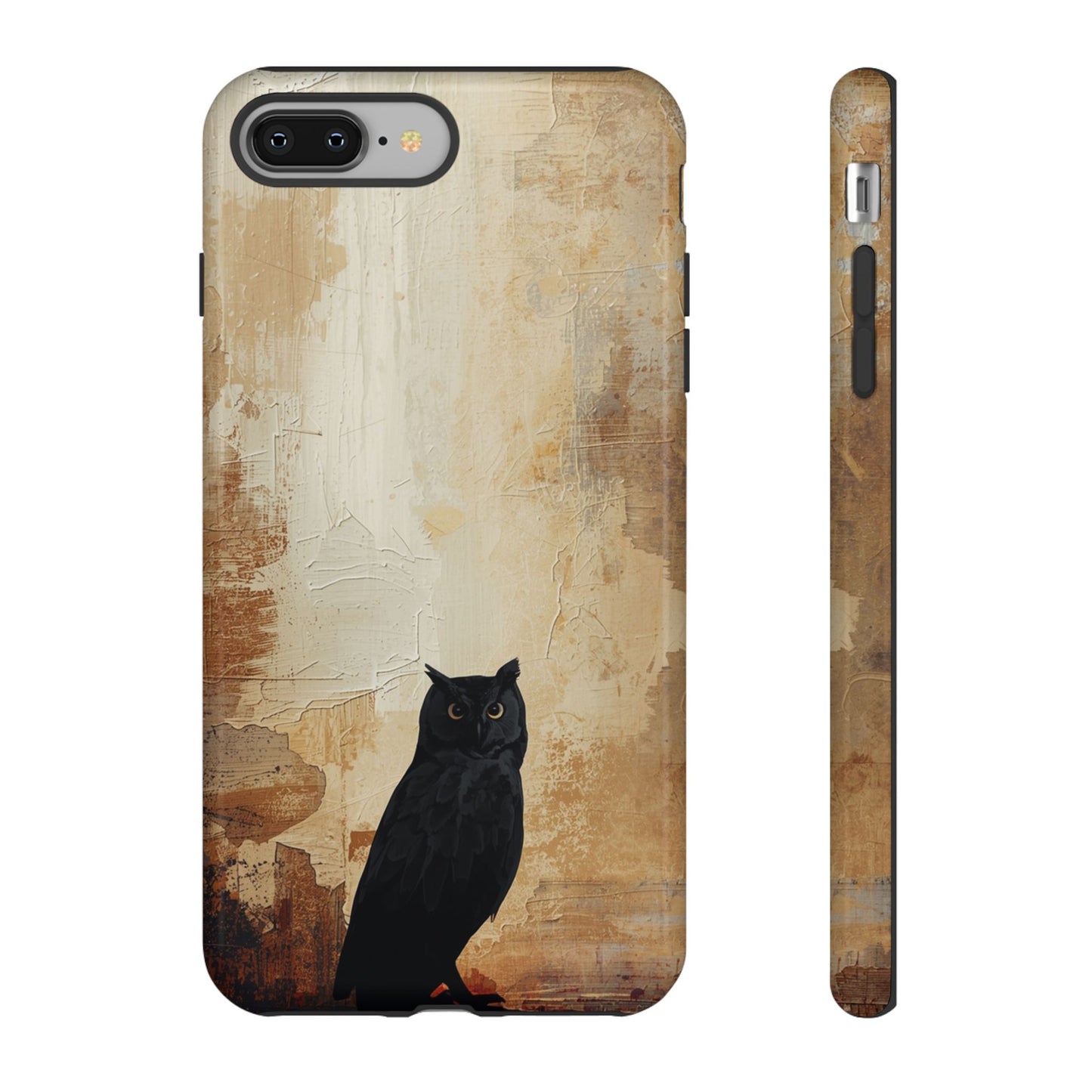 iPhone 8 Plus / Glossy Phone Case - Beautiful Abstract Owl Design Phone Case