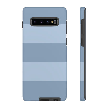 Light Blue Horizontal Stripe Pattern Phone Case - Blue Phone Case