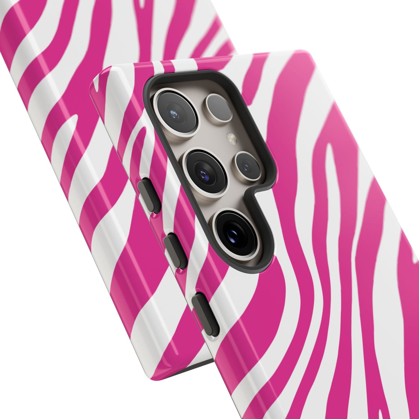 Modern Hot Pink Zebra Print Phone Case