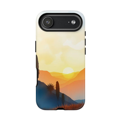 iPhone 17 Air / Glossy Phone Case - Watercolour Sunset Design Phone Case