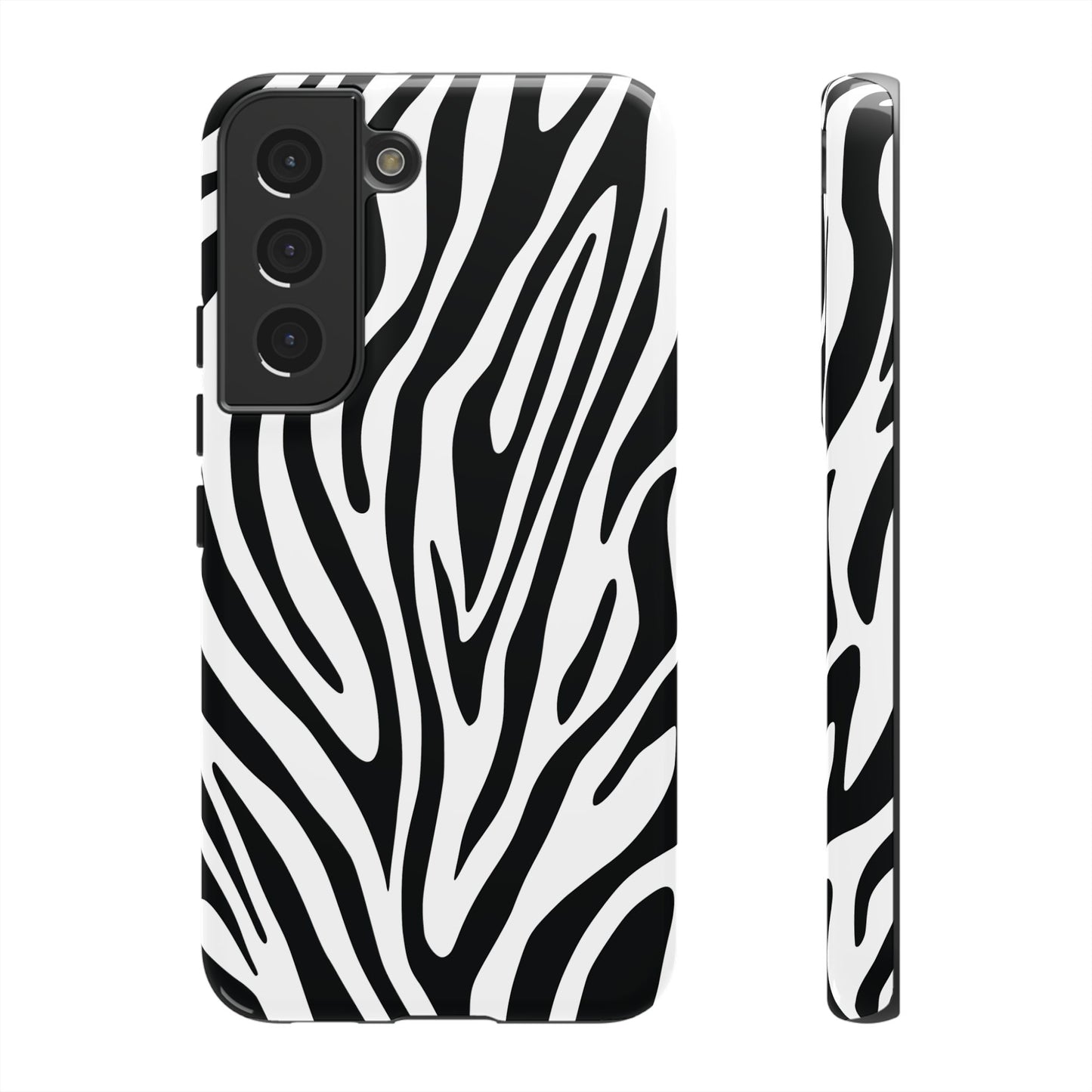 Classic Monochrome Tiger Print Phone Case