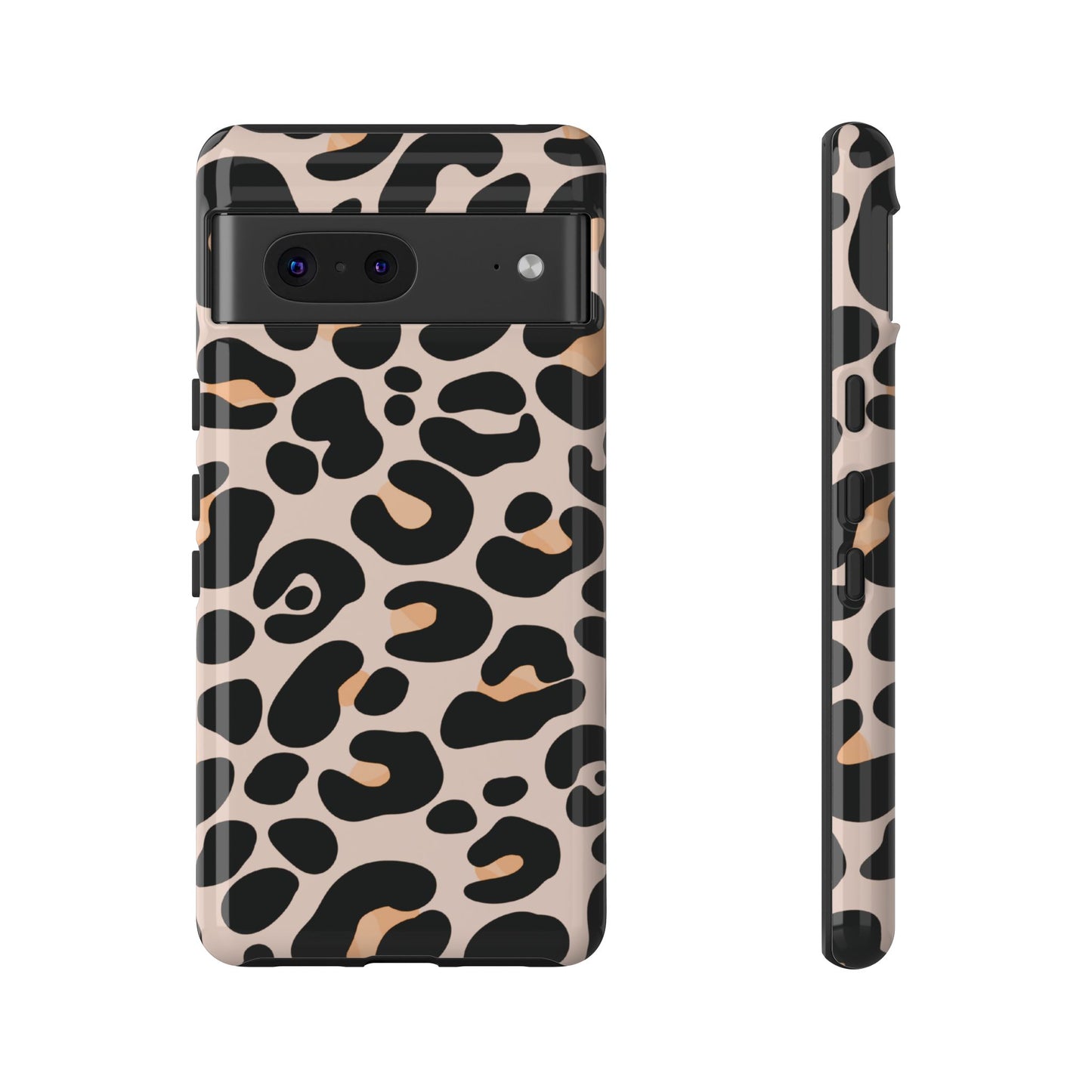 Elegant Peach Leopard Print Phone Case