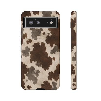 Stylish Mocha Cow Print Phone Case