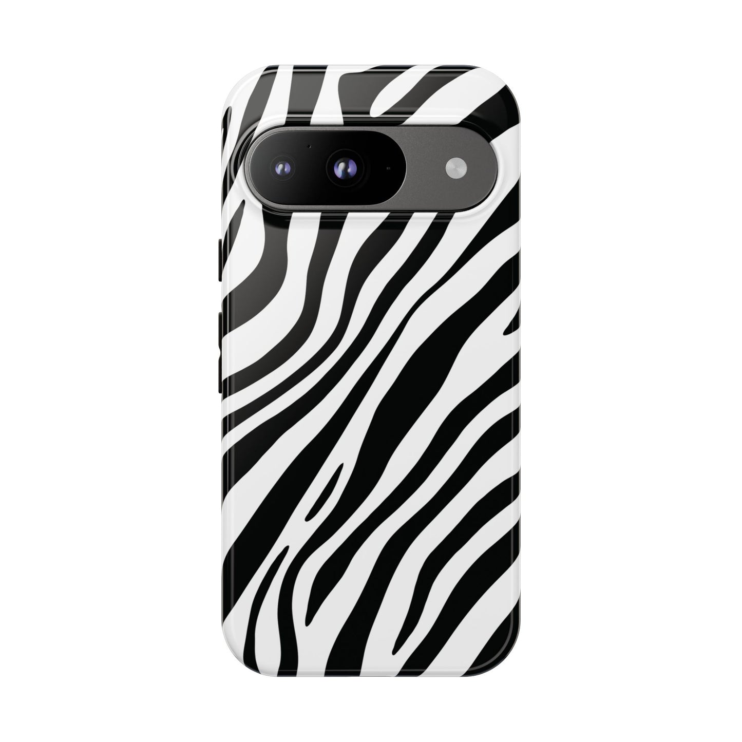 Modern Monochrome Zebra Print Phone Case