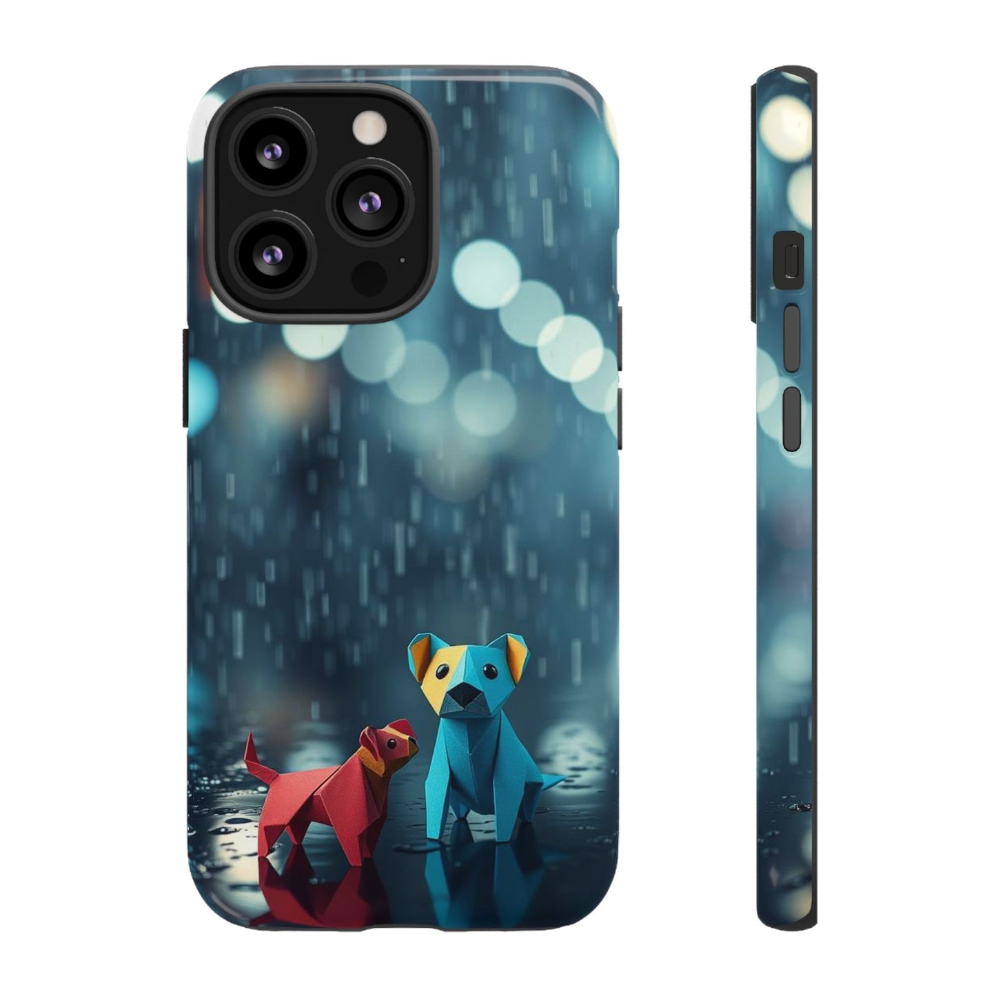 iPhone 13 Pro / Glossy Phone Case - Origami ’Wee Pals’ Design Phone Case