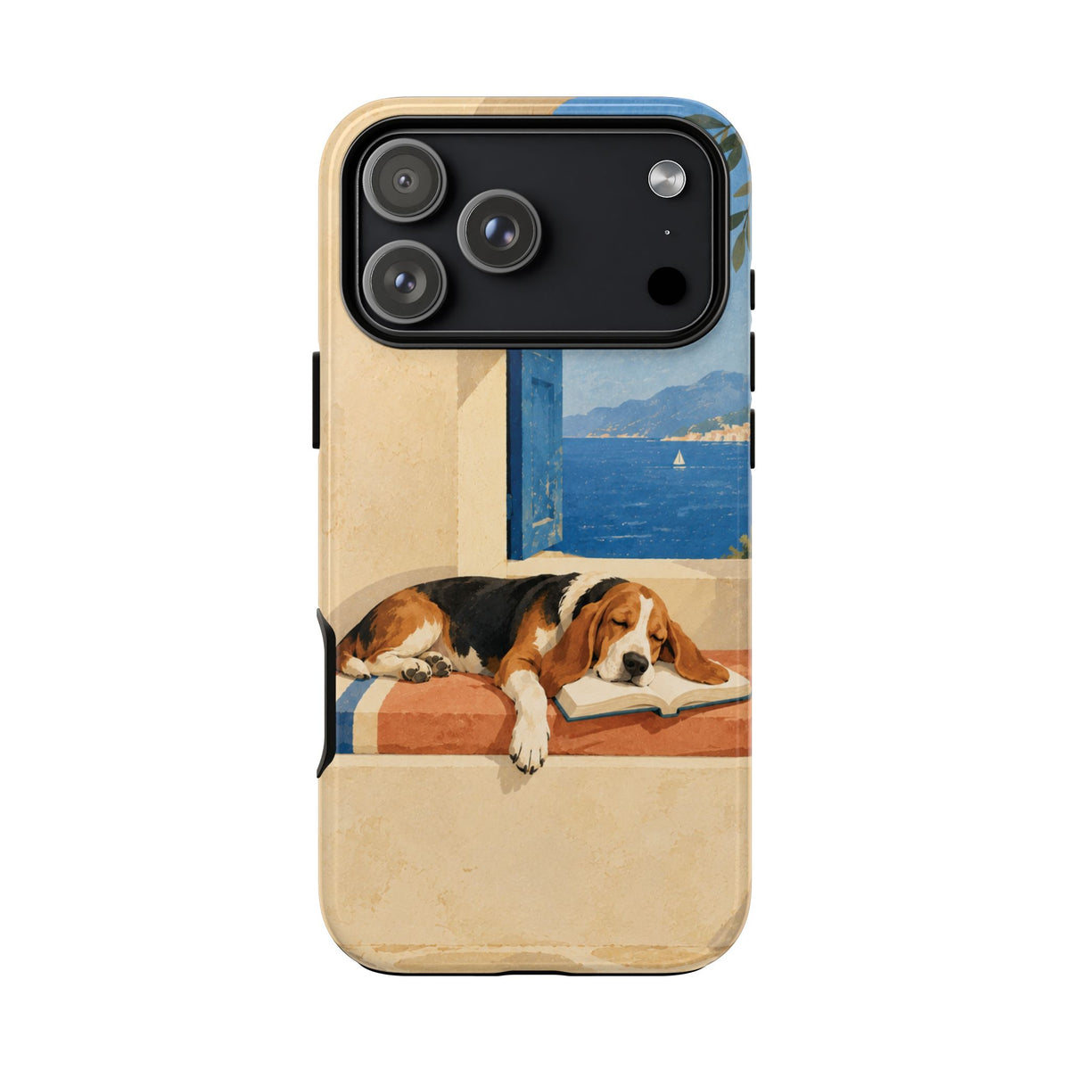 Basset Hound Unfinished Chapter Phone Case - Multicolor Phone Case - iPhone 17 Pro Max / Glossy