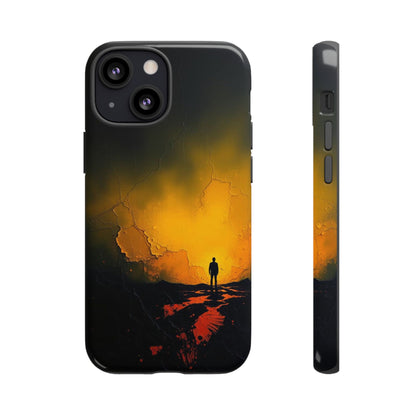 iPhone 13 Mini / Glossy Phone Case - Acrylic Mysterious Figure Phone Case