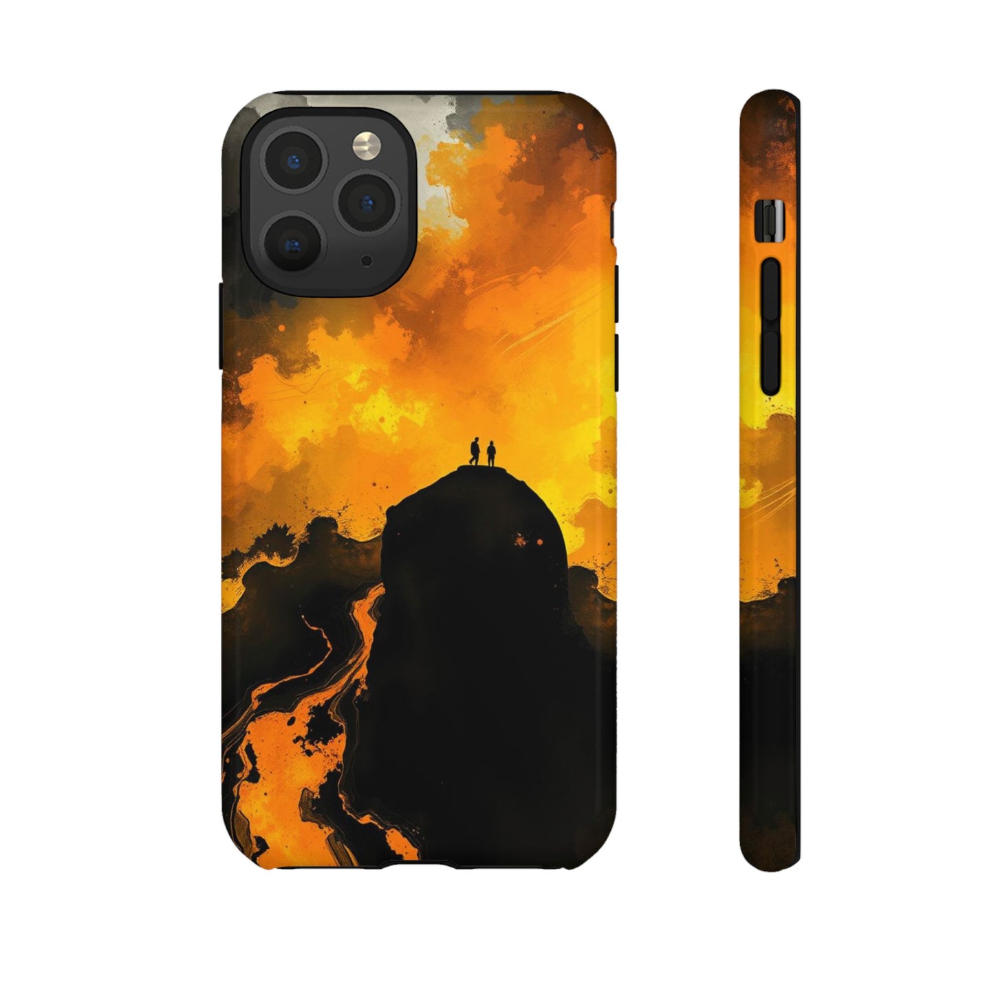 iPhone 11 Pro / Glossy Phone Case - Gothic Watercolour Scene Phone Case