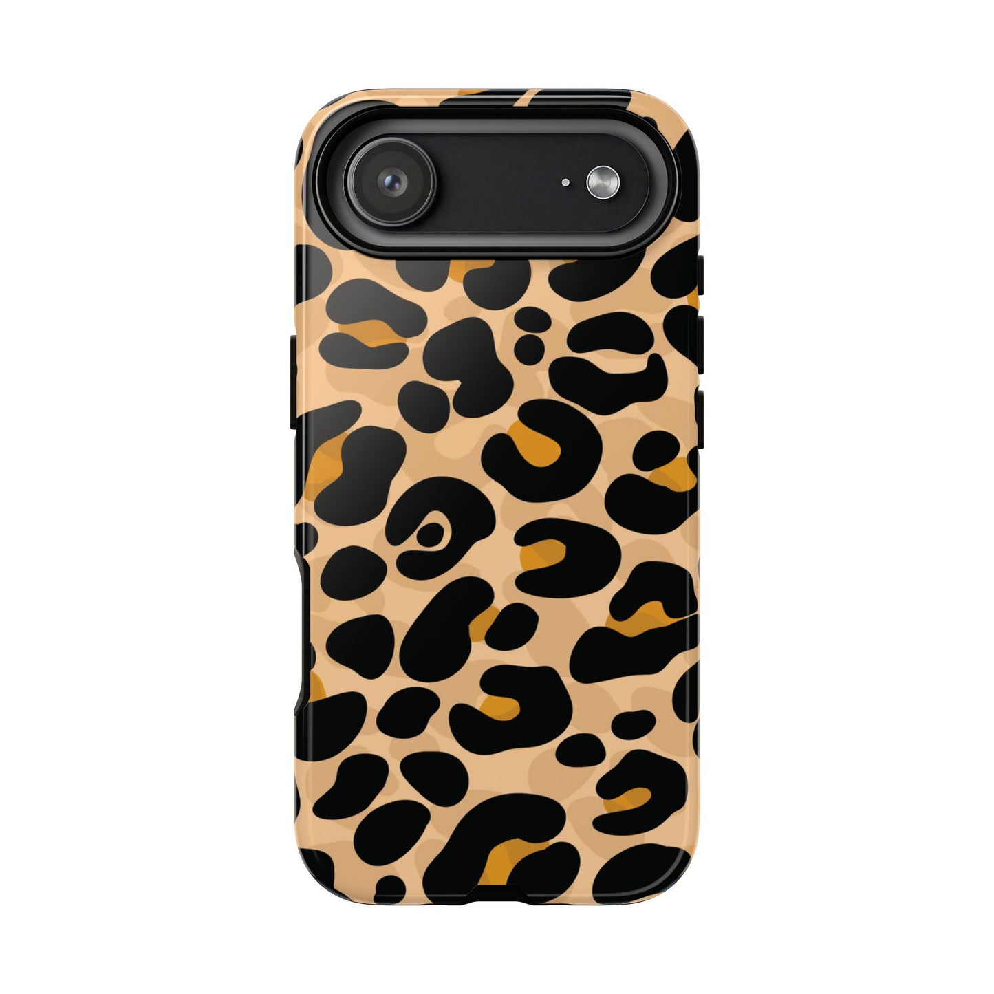 Stylish Mocha Leopard Print Phone Case