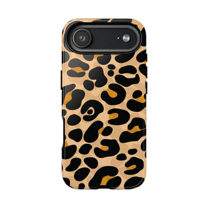 Stylish Mocha Leopard Print Phone Case