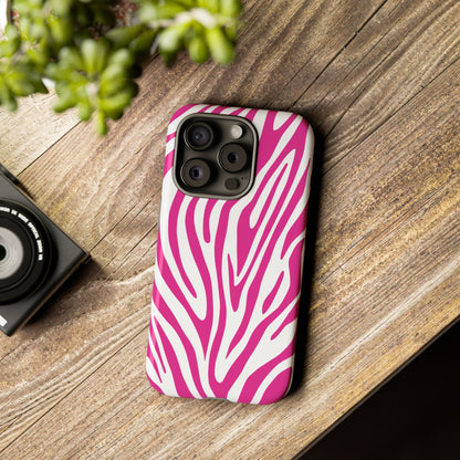 Graphic Hot Pink Tiger Print Phone Case