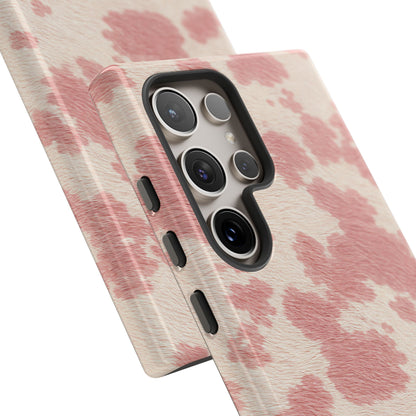 Pretty Blush Cow Print Phone Case