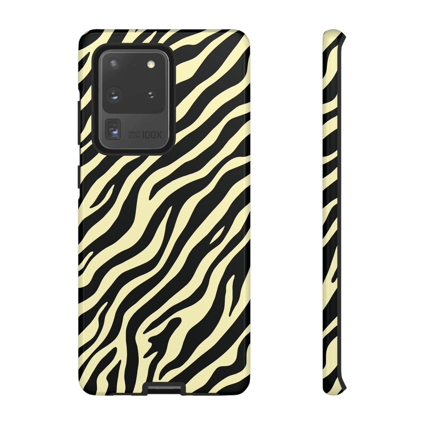 Stylish Neutral Zebra Print Phone Case