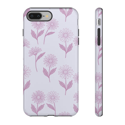 Pretty Lilac Daisy Pattern Phone Case