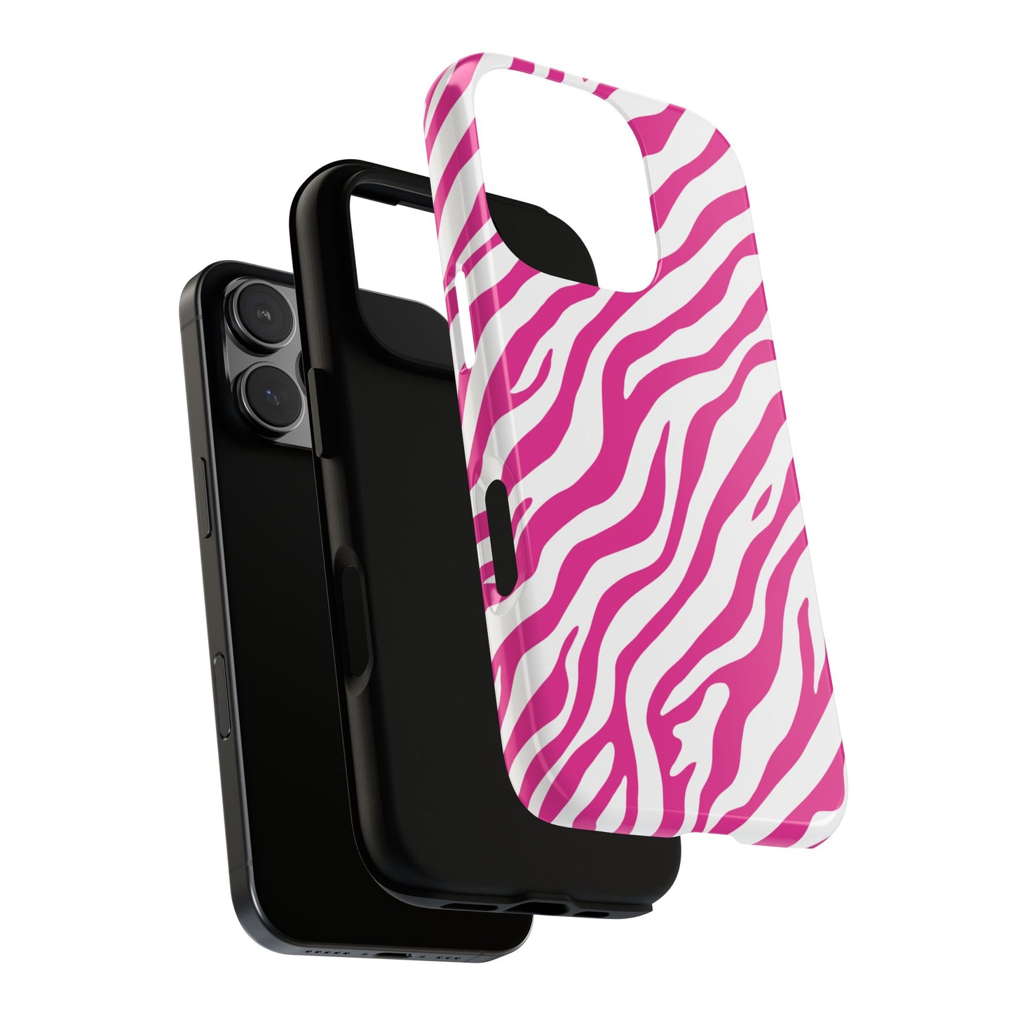 Stylish Hot Pink Zebra Print Phone Case