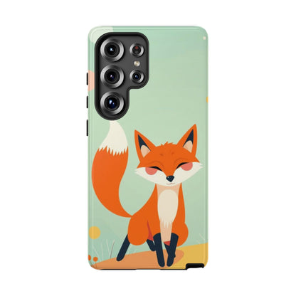 Samsung Galaxy S25 Ultra / Glossy Phone Case - Happy Fox Design Phone Case