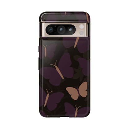 Minimalist Purple Butterfly Pattern Phone Case - Purple Phone Case - Google Pixel 8 Pro / Glossy