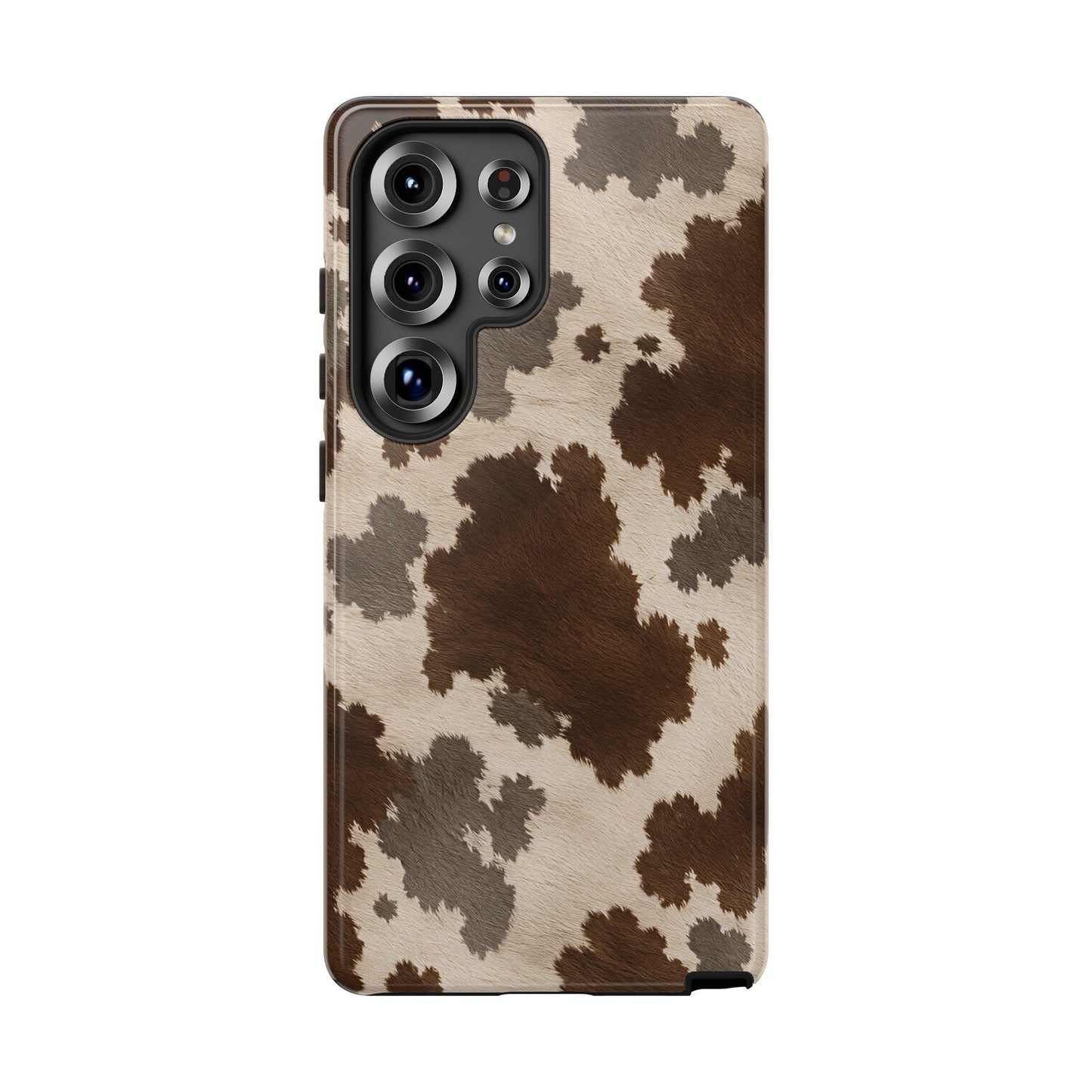 Stylish Mocha Cow Print Phone Case