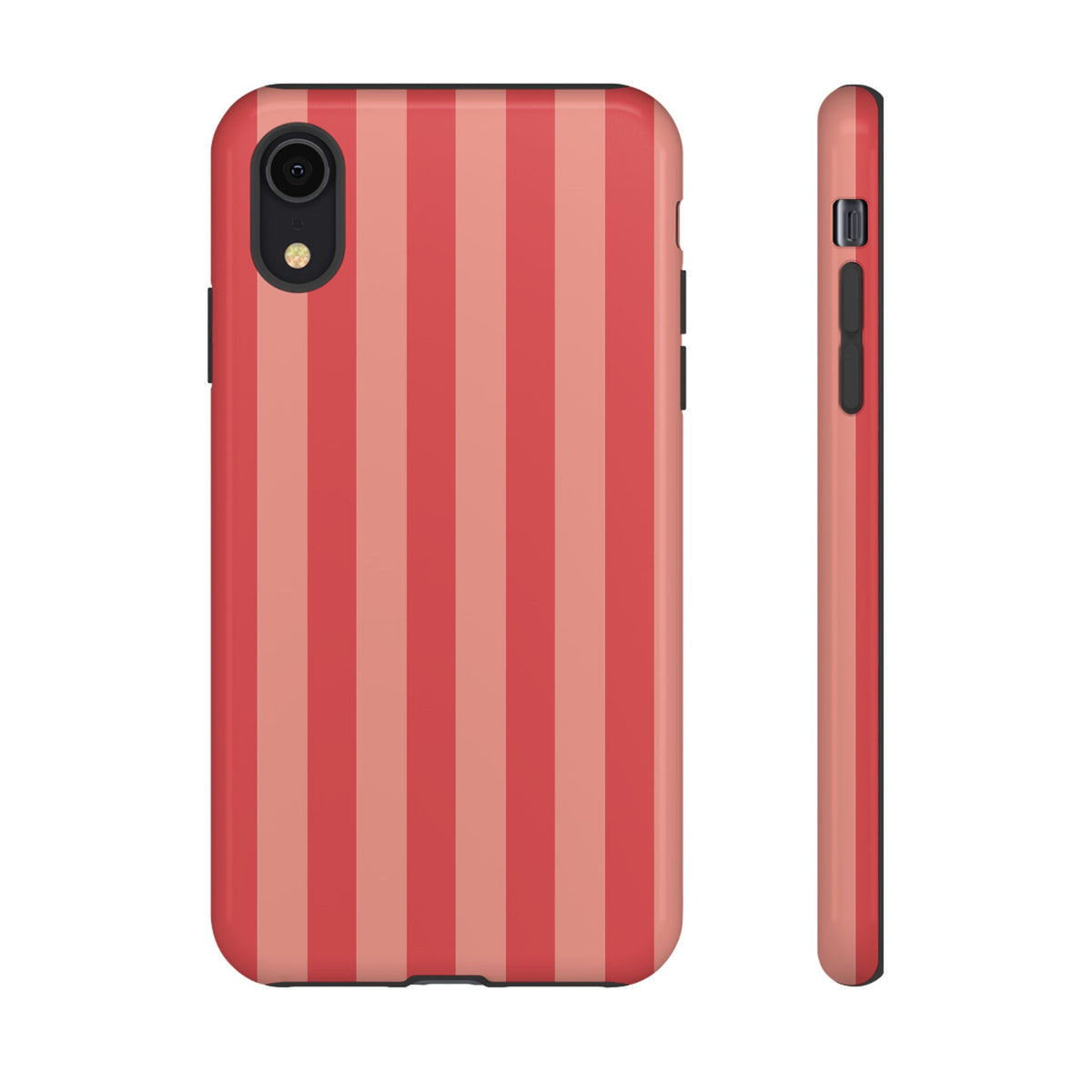 Light Pink Stripe Pattern Phone Case - Pink Phone Case - iPhone XR / Glossy