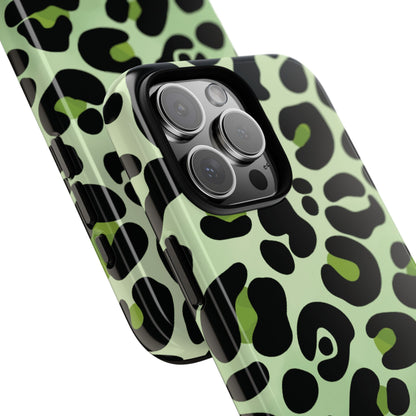 Chic Sage Leopard Print Phone Case - Orange Phone Case